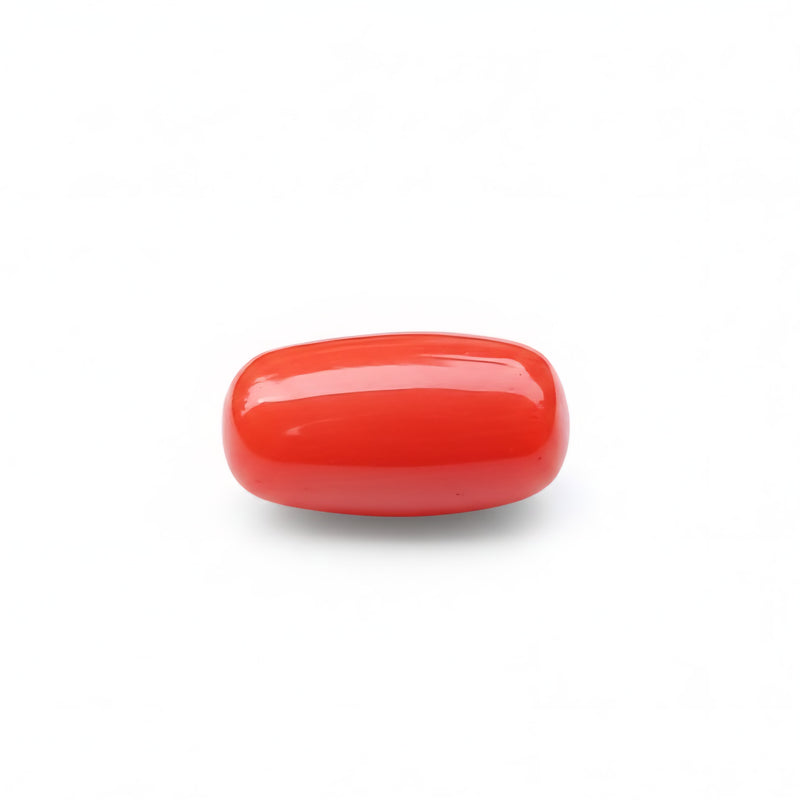 Red Coral (Moonga) Semi-Precious Gemstone-5.73 Carat