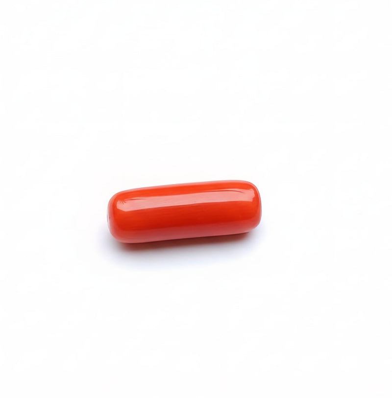 Red Coral (Moonga) Semi-Precious Gemstone-6.07 Carat