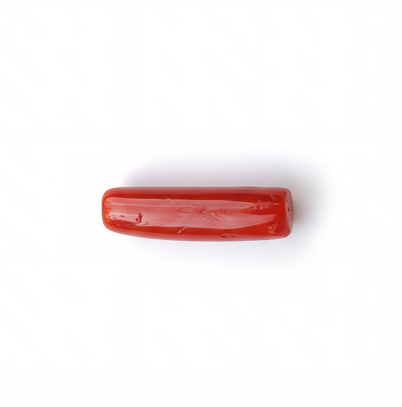 Red Coral (Moonga) Semi-Precious Gemstone-4.79 Carat
