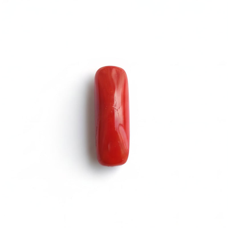 Red Coral (Moonga) Semi-Precious Gemstone-4.98 Carat
