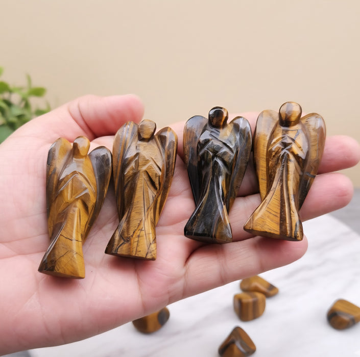 Tiger Eye Angel for Concentration, Creativity, Motivation & Positivity