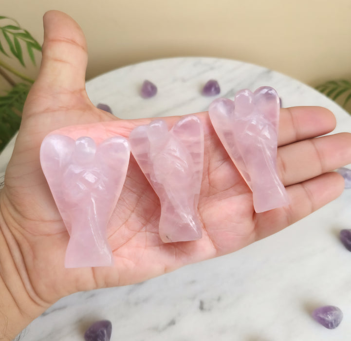 Rose Quartz Angel for Love, Compassion & Harmony