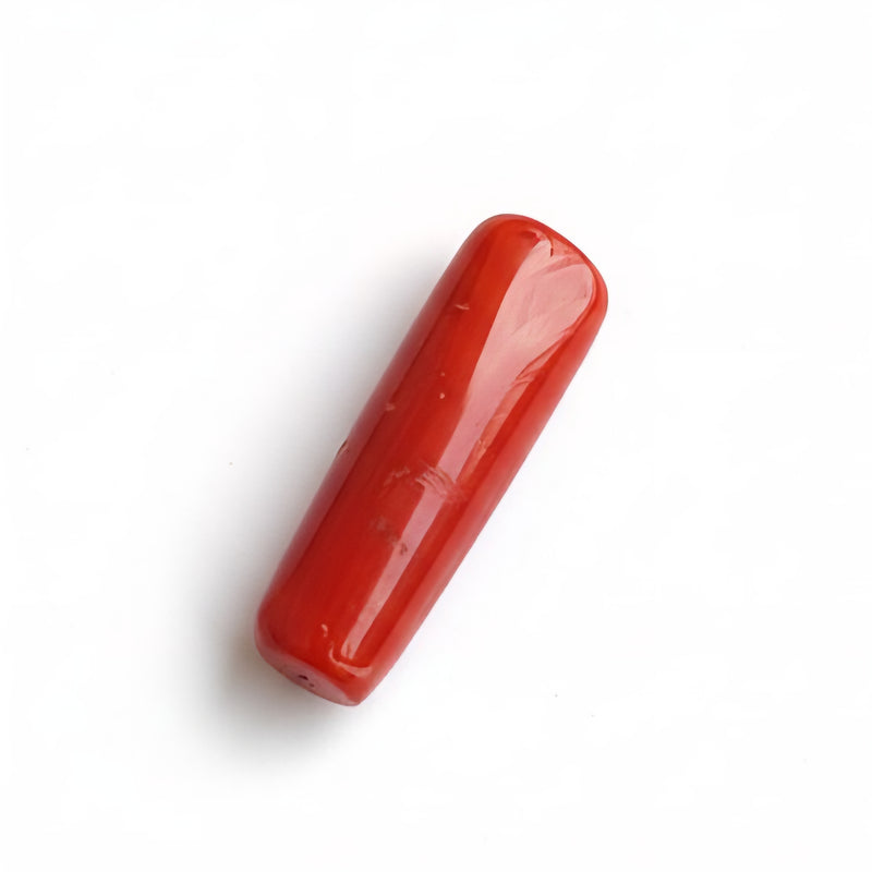 Red Coral (Moonga) Semi-Precious Gemstone-5.67 Carats