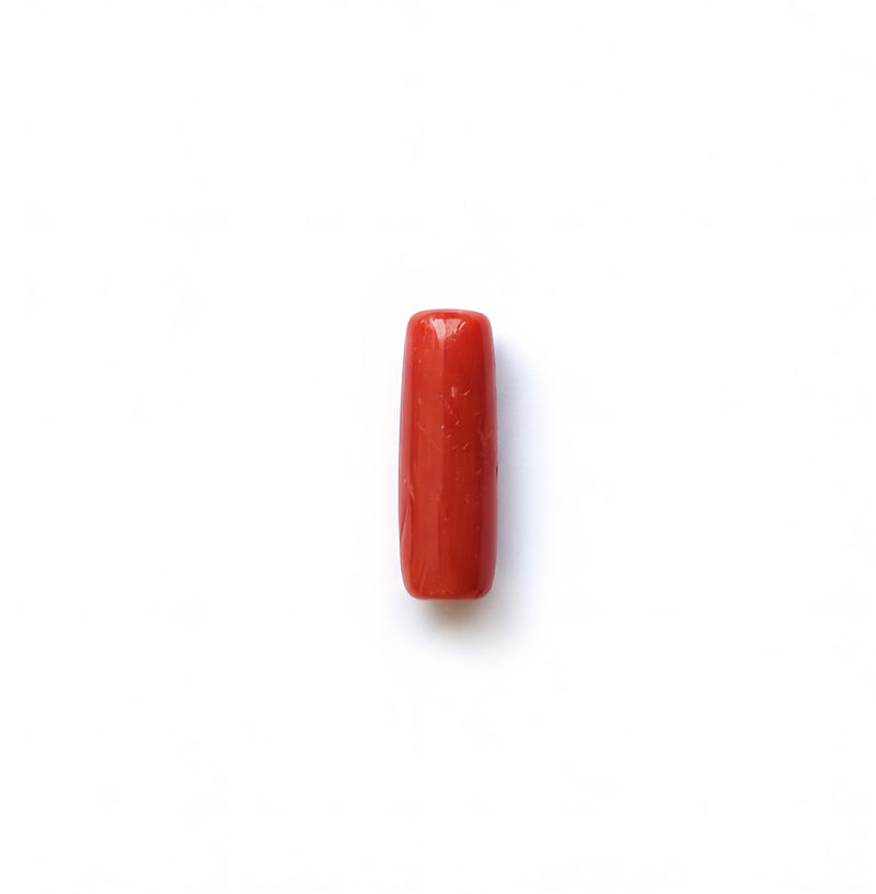 Red Coral (Moonga) Semi-Precious Gemstone-5.39 Carats