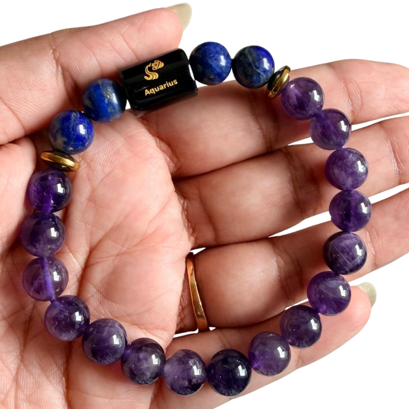 Aquarius Zodiac Sign Bracelet