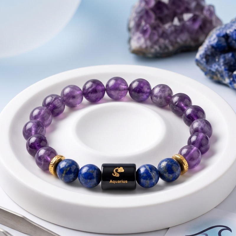 Aquarius Zodiac Sign Bracelet