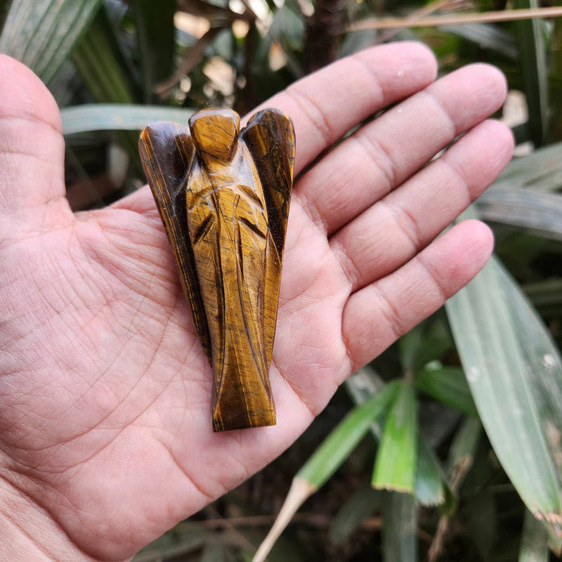 Tiger Eye Angel for Concentration, Creativity, Motivation & Positivity