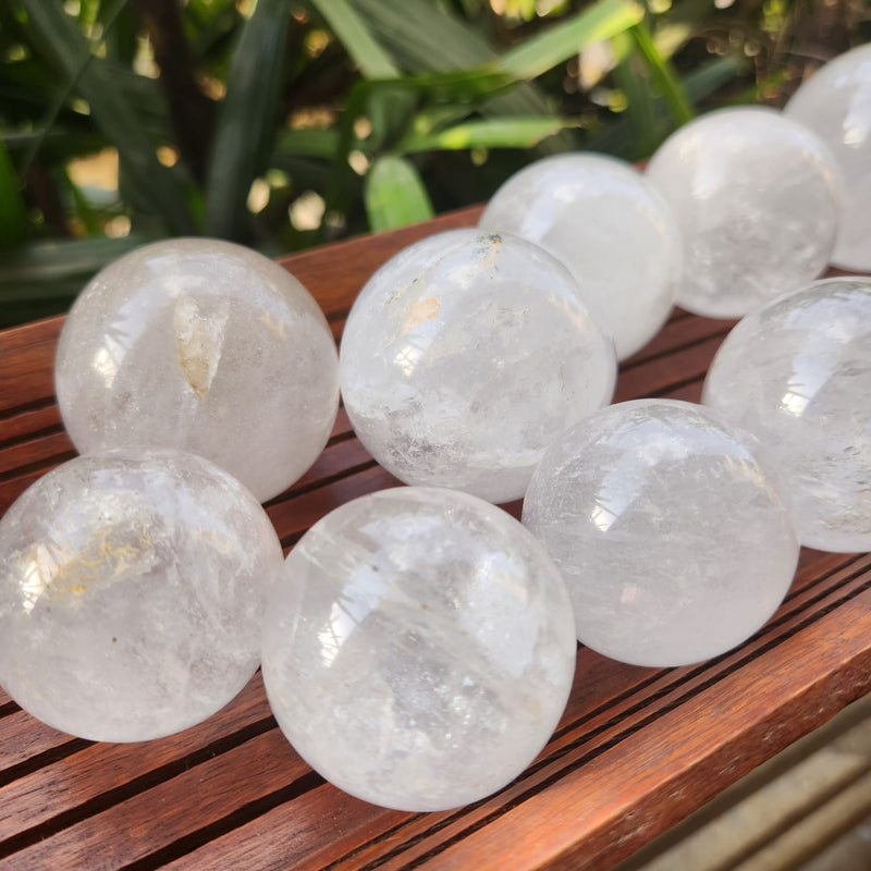 Clear Quartz Crystal Ball Sphere AAA Quality