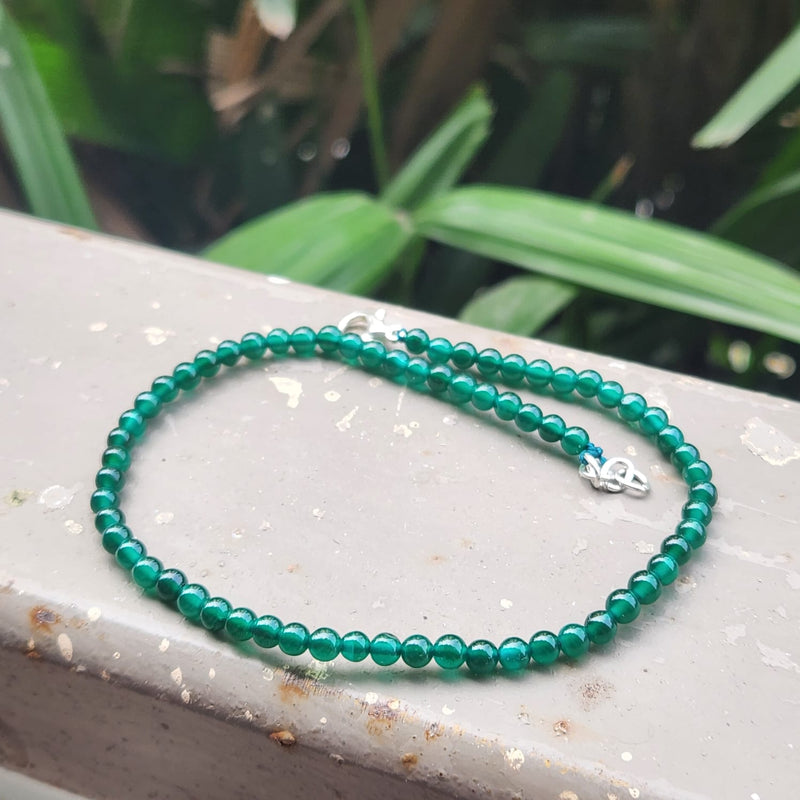 Green Jade Anklet (Single Piece)