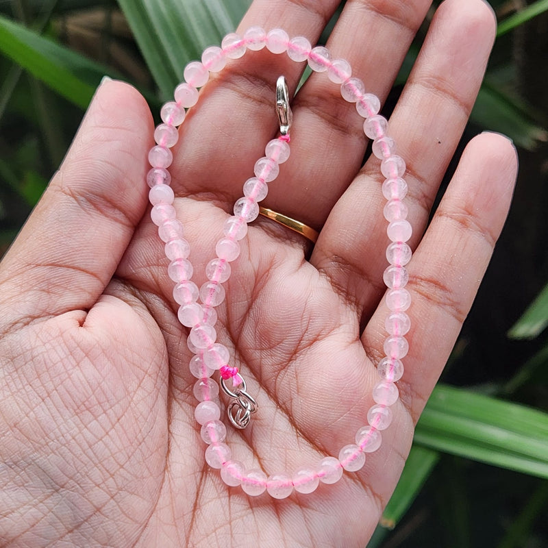 Rose Quartz Anklet (Single Piece)