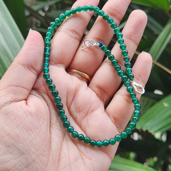 Green Jade Anklet (Single Piece)