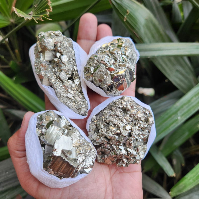 Raw Peru Pyrite Premium Clusters for Prosperity, Wealth and Warding off Negativity