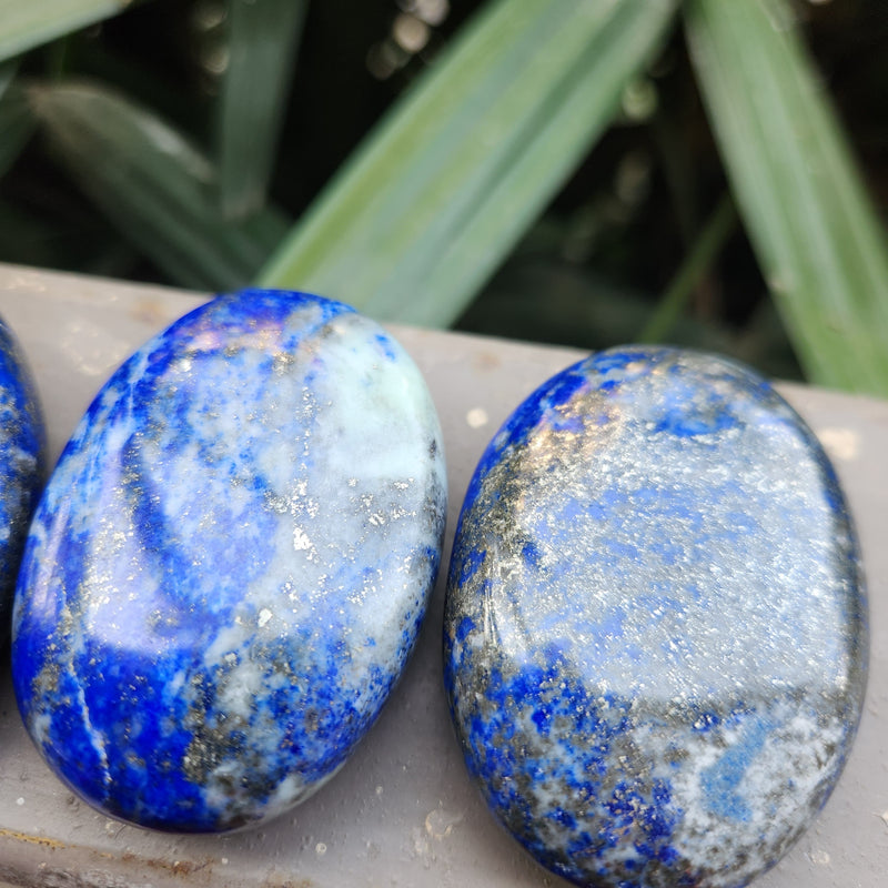 Natural Lapis Lazuli Palm Stone for Communication & Intuition- 1 Piece