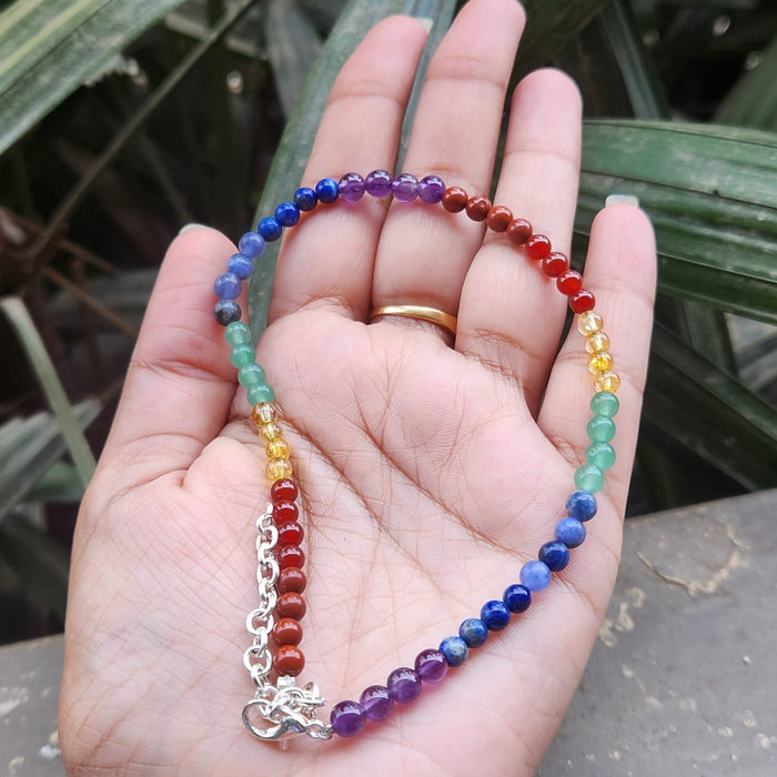 Seven Chakra Anklet (Single Piece)