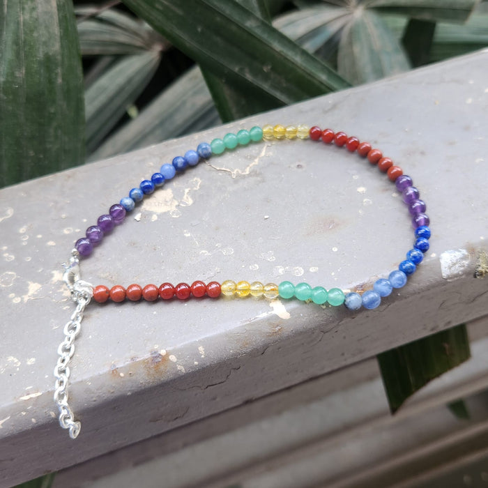 Seven Chakra Anklet (Single Piece)