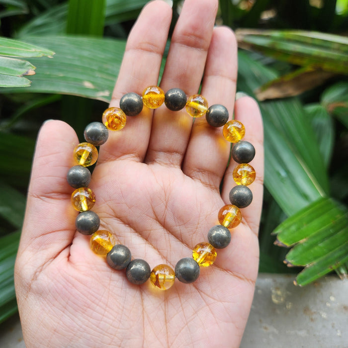 Citrine & Pyrite Bracelet
