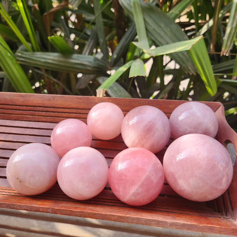 Rose Quartz Crystal Ball Sphere