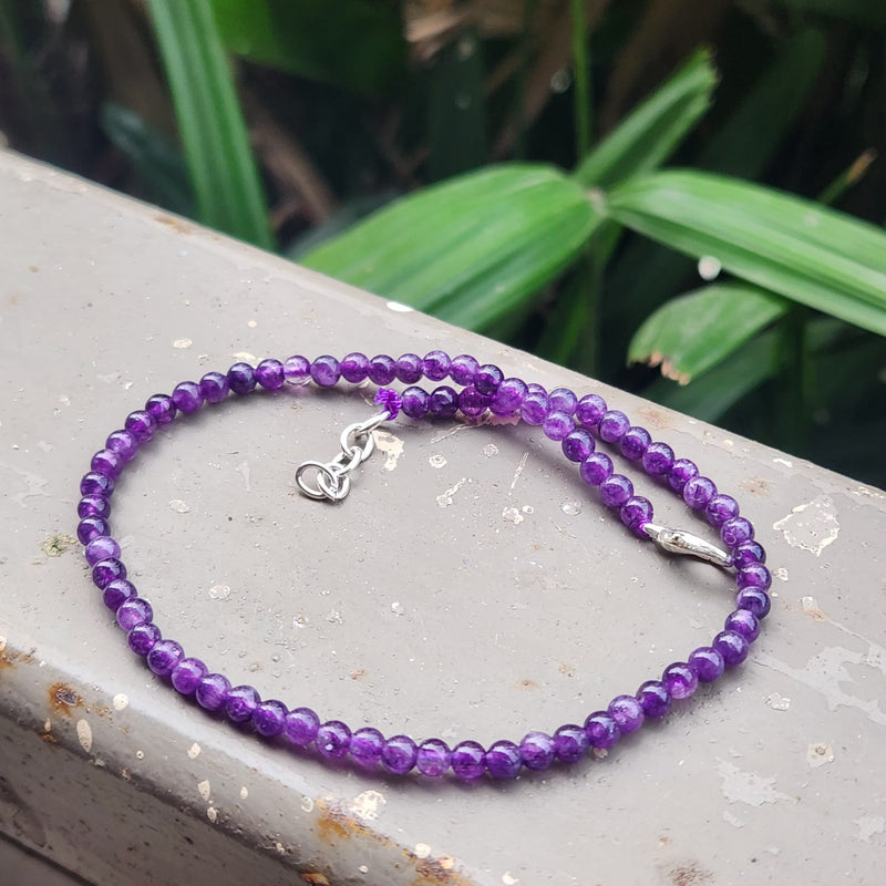 Amethyst Anklet (Single Piece)