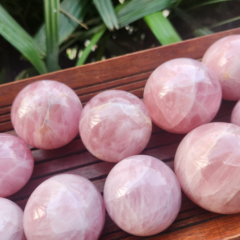 Rose Quartz Crystal Ball Sphere