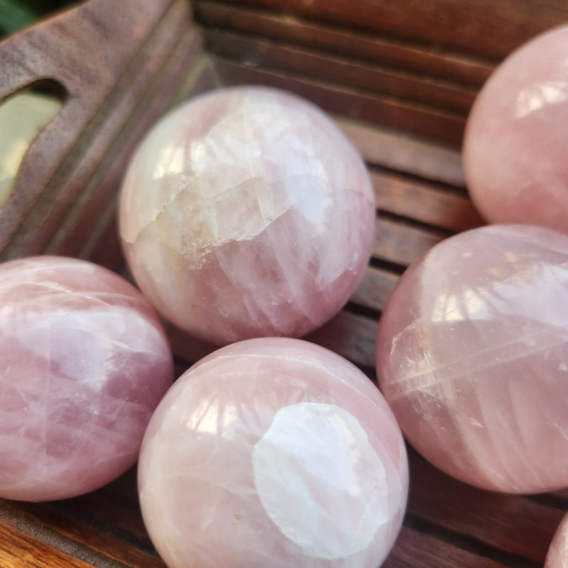 Rose Quartz Crystal Ball Sphere