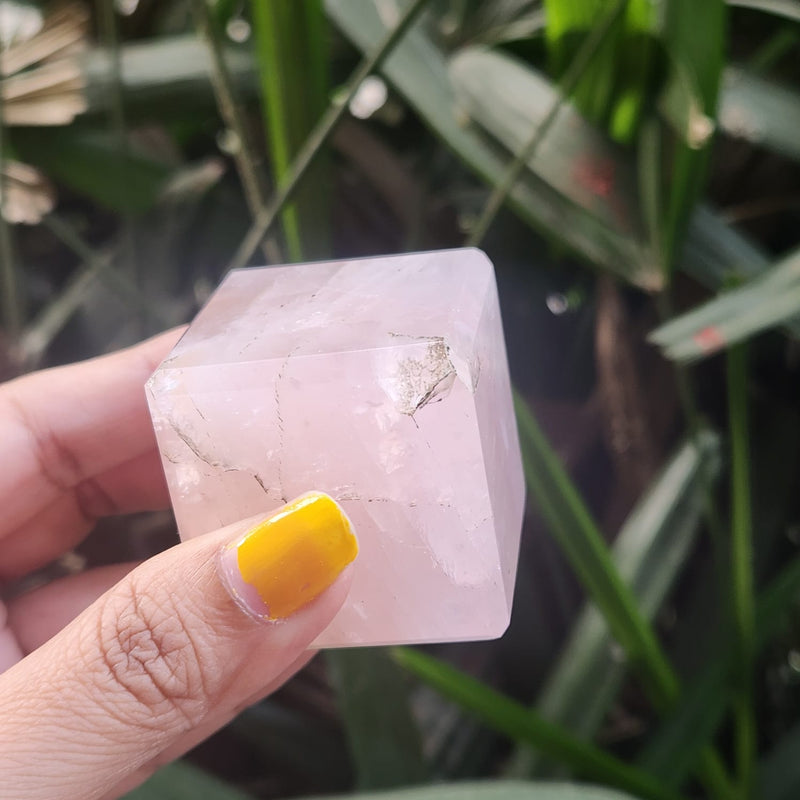 Rose Quartz Crystal Cubes