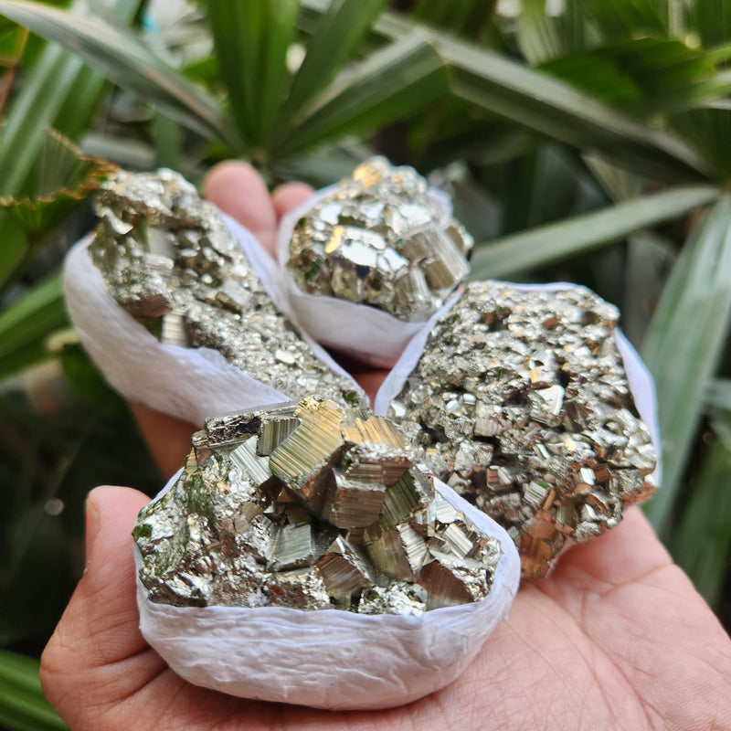 Raw Peru Pyrite Premium Clusters for Prosperity, Wealth and Warding off Negativity