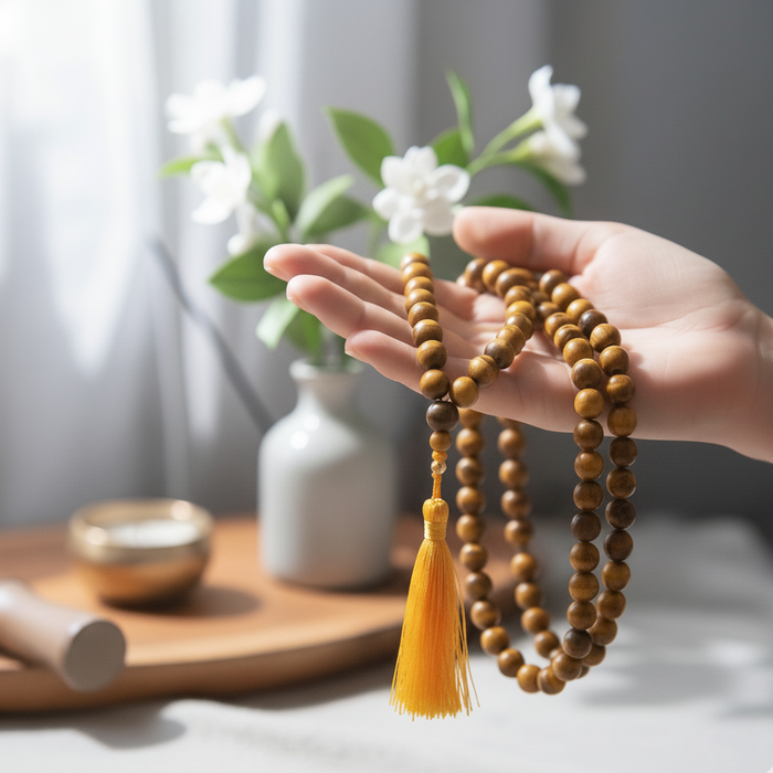 Tiger Eye Stone Rosary Mala 108 Beads