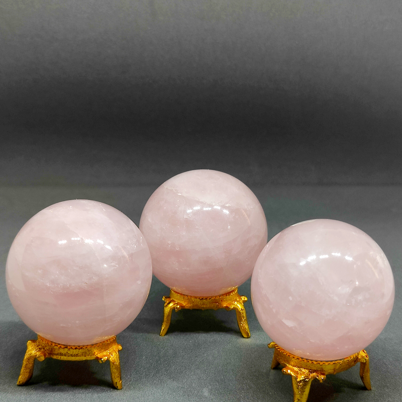 Rose Quartz Crystal Ball Sphere