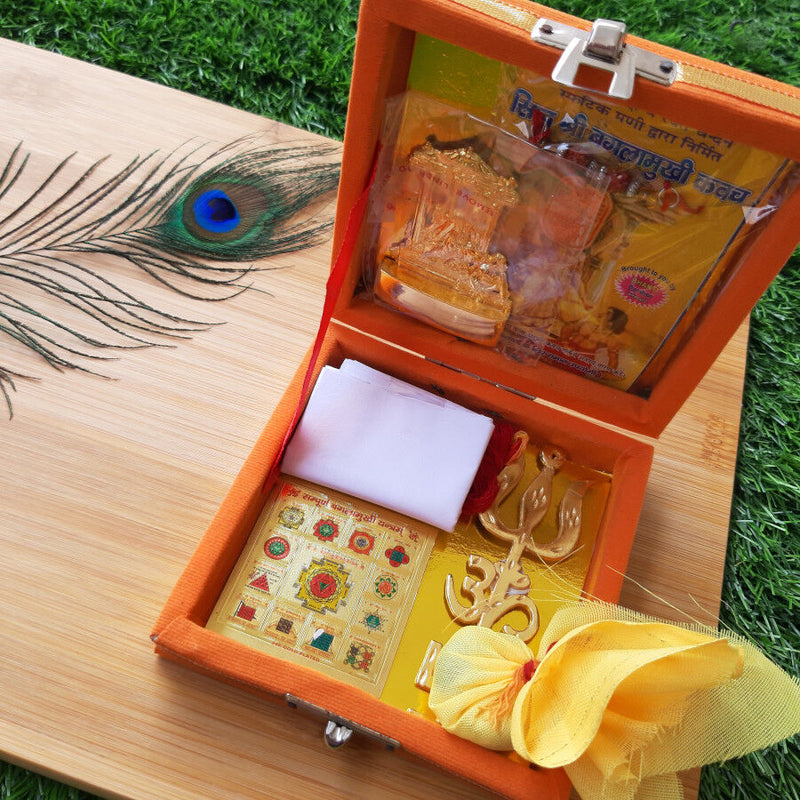 Shri Baglamukhi Yantra Kawach Poojan Box