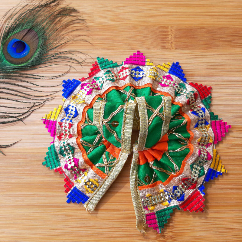Laddu Gopal / Thakur Ji Poshak Green Color Size No. 0
