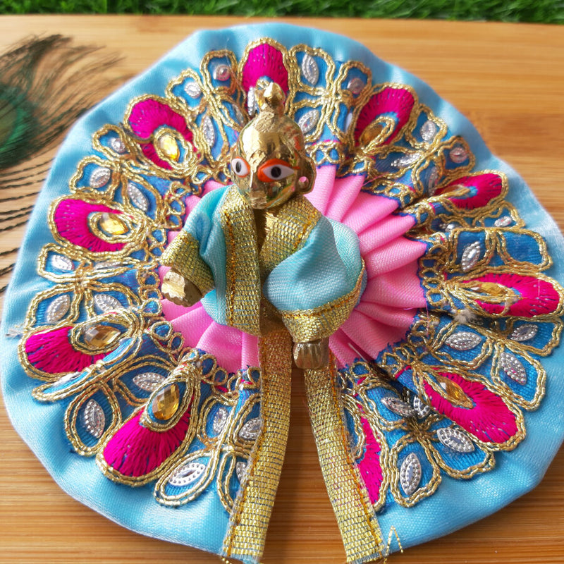Laddu Gopal Ji Skyblue Festive Poshak Size No. 1