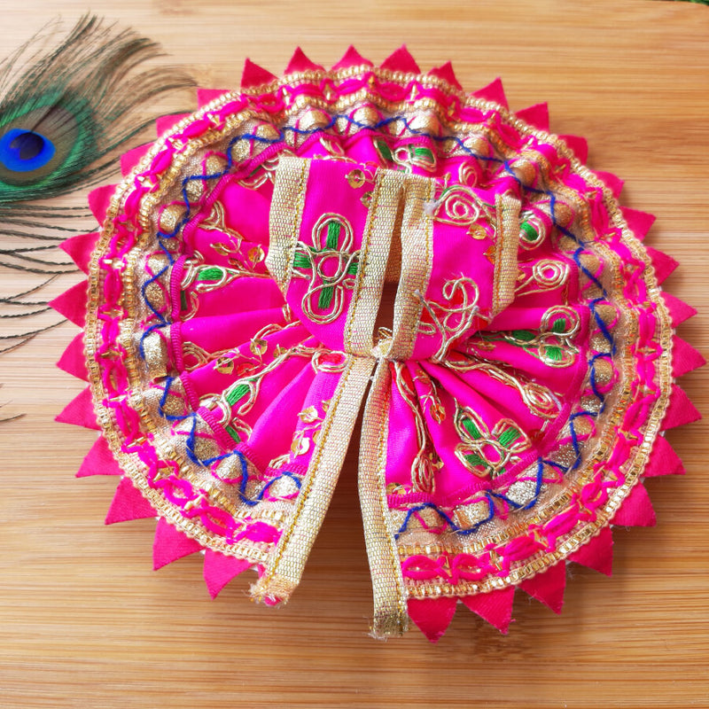 Thakur Ji / Laddu Gopal Ji Dark Pink Designer Dress Size No. 2