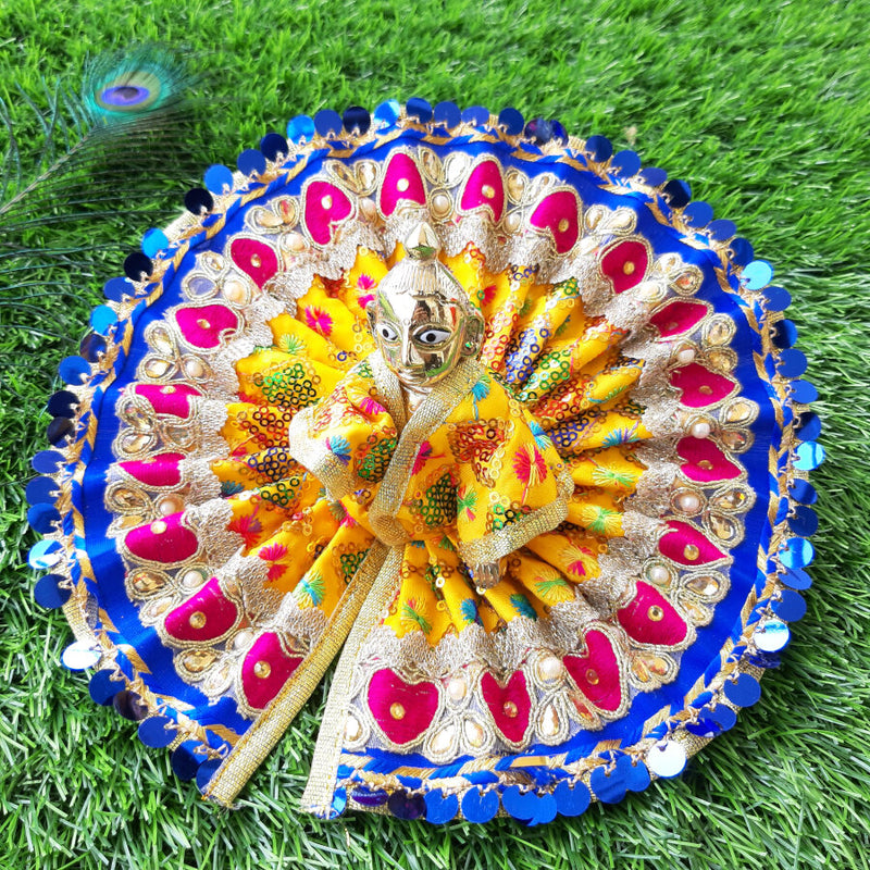 Laddoo Gopal Ji Designer Yellow Dress Size No. 4