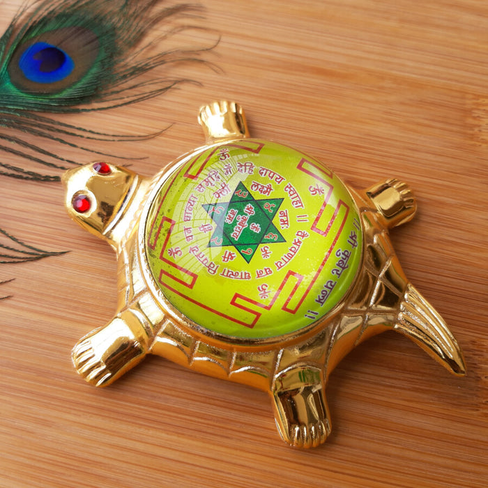 Shree Kuber Yantra on Tortoise - श्री कुबेर यंत्र