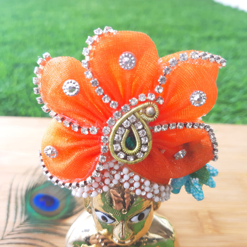 Kahna Ji Designer Orange Mukut / Pagadi Size No. 5