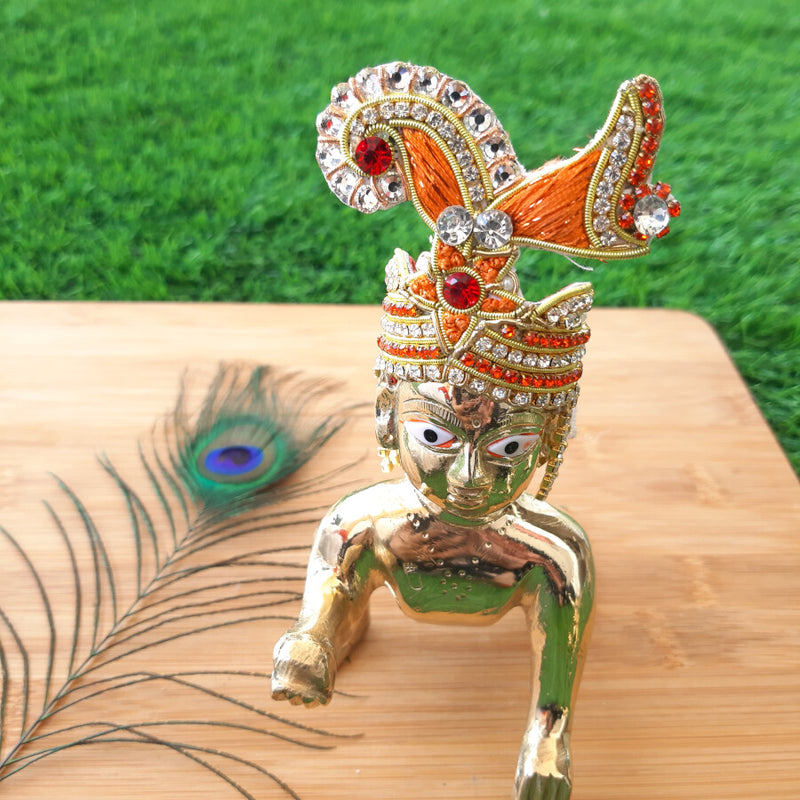 Kahna Ji Designer Heavy Stone Mukut / Pagadi Size No. 5,6,7