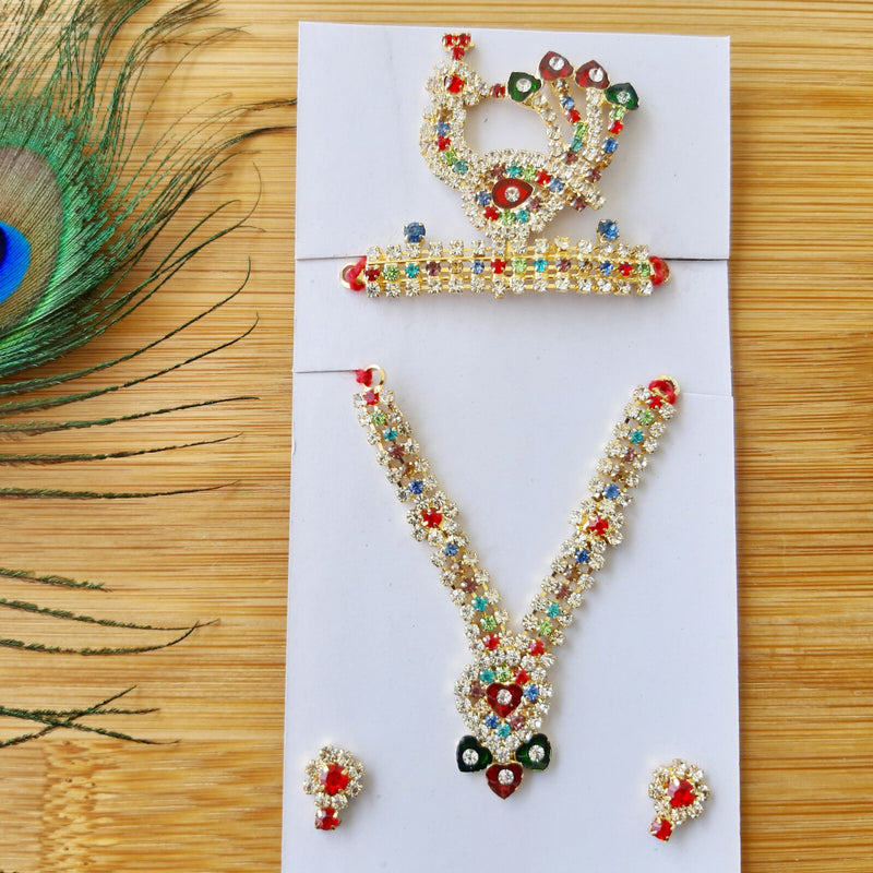 Baal Gopal Ji Designer Jewellery Set for Size 5,6,7