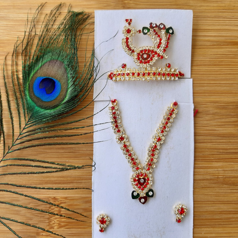 Kanha Ji Designer Jewellery Set for Size 7