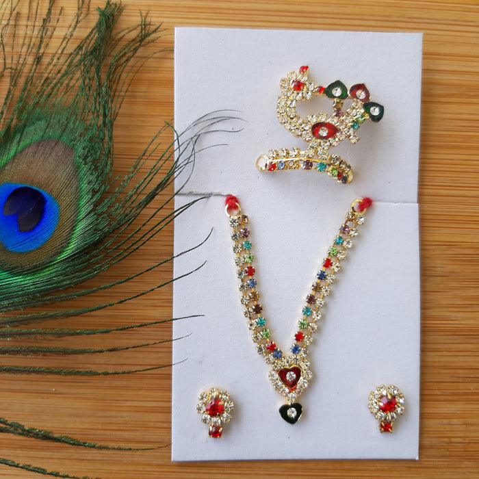Kanha Ji Designer Jewellery Set for Size 4,5,6
