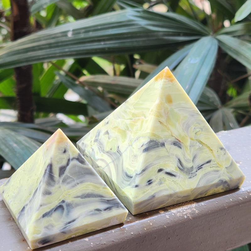 Natural Serpentine Pyramid for Raising Kundalini, Manifestation, Prosperity