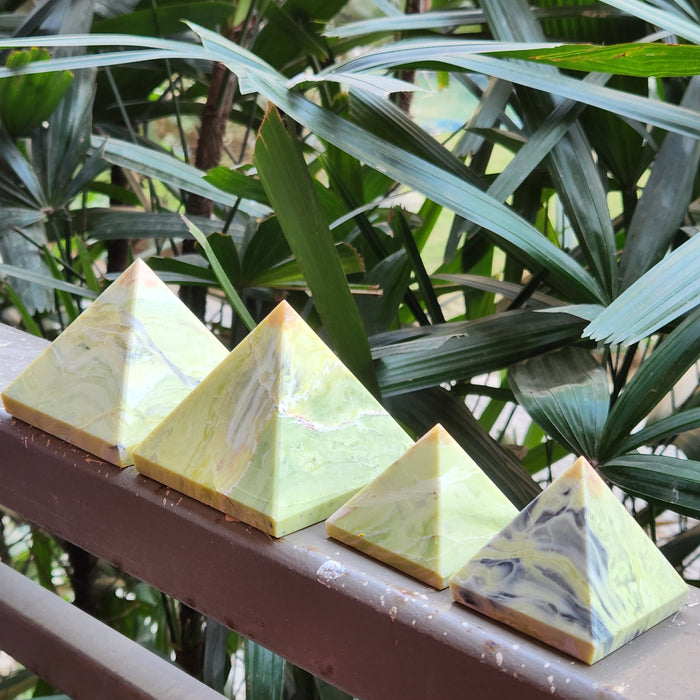 Natural Serpentine Pyramid for Raising Kundalini, Manifestation, Prosperity
