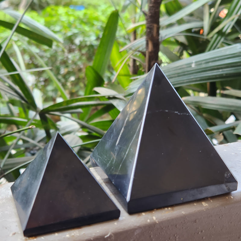 Shungite Pyramid for Protection, Detoxification & Purification