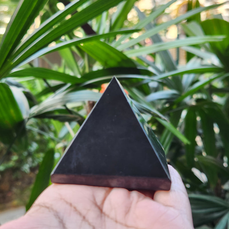 Shungite Pyramid for Protection, Detoxification & Purification