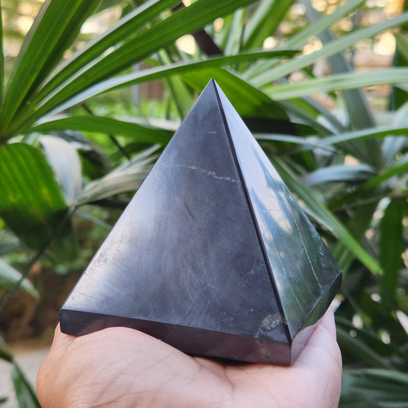 Shungite Pyramid for Protection, Detoxification & Purification