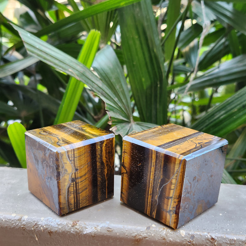 Tiger Eye Crystal Cubes