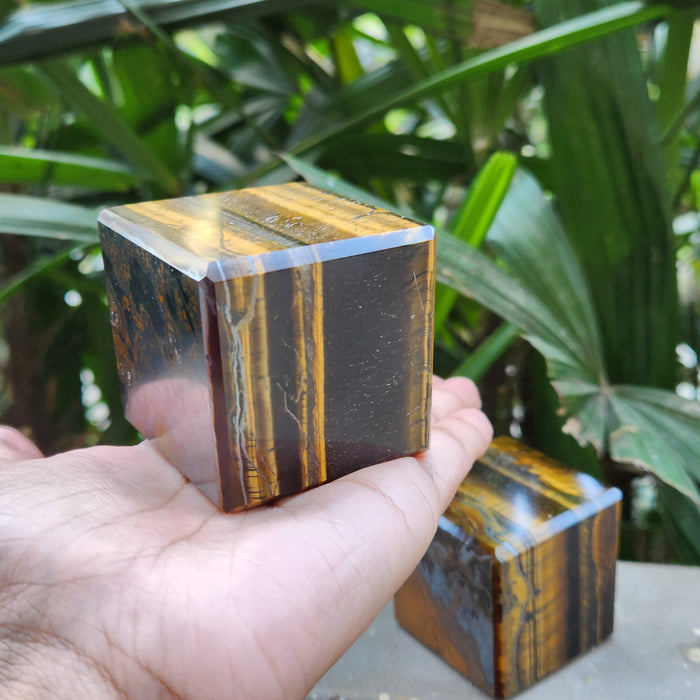 Tiger Eye Crystal Cubes
