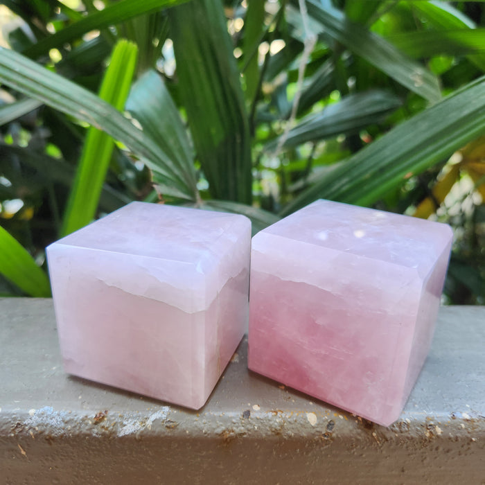 Rose Quartz Crystal Cubes