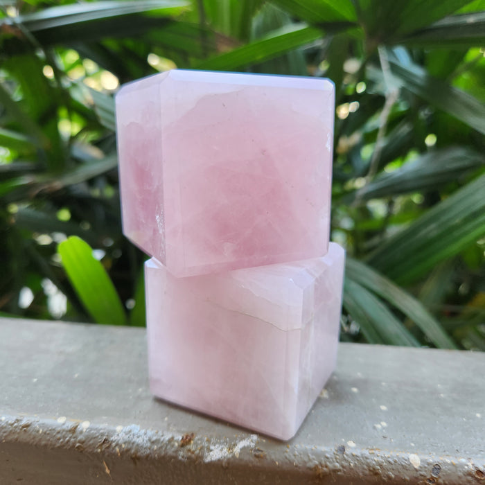Rose Quartz Crystal Cubes