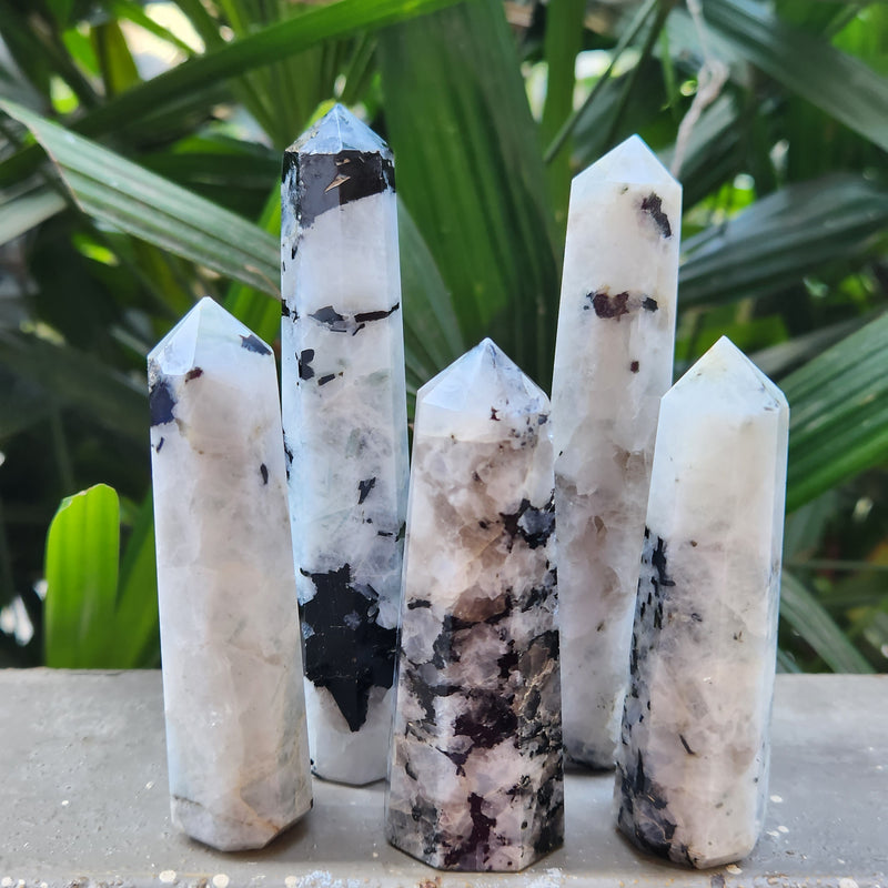 Rainbow Moonstone Wand / Tower