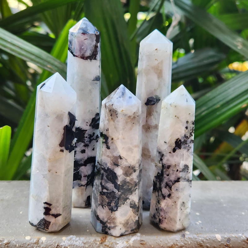 Rainbow Moonstone Wand / Tower
